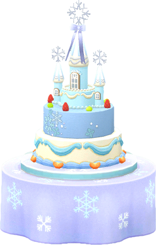 冰雪自助餐城堡蛋糕