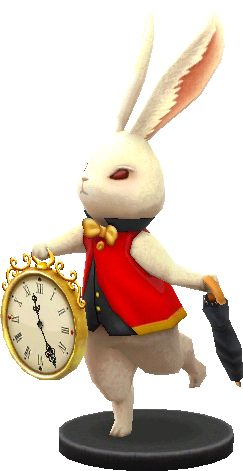 coniglio bianco orologio
