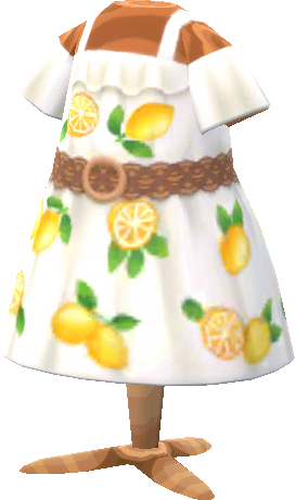 robe à motif citrons