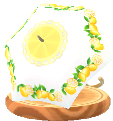 Zitronen-Sonnenschirm