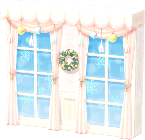 ventanas festivas nieve