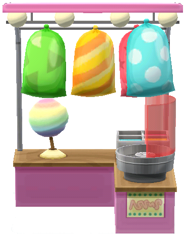cotton-candy stall