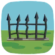 Eerieville iron fence