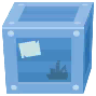 caja azul