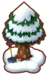 snow-covered tree