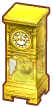 gold antique clock