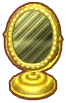 espejo tocador de oro