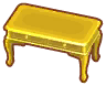 consola de madera oro