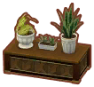 mueble plantas antiguo