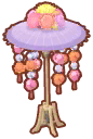 floral standing umbrella