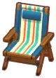 낚시 명당 파란색 의자