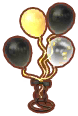  Schwarz-Gold-Ballons
