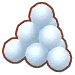 snowball pile