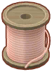 spool of pink thread