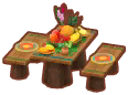 フルーツパークのテーブルセット