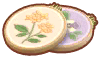  Pastell-Blumen-Stickerei