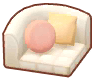 canapé de sol d'angle
