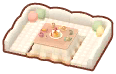 kotatsu con pasteles