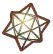 lámpara poliedro estrella