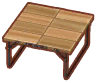 mesa plegable de madera