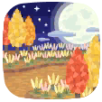 full-moon fall meadow