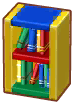 彩色書櫃